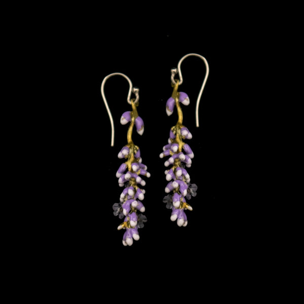 Lavender Wire Earrings