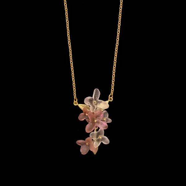 Pink Hydrangea 16" Adj. Pendant