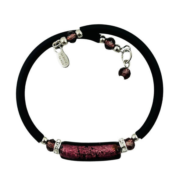 Glass Bead Rubber Bracelet - Heiress