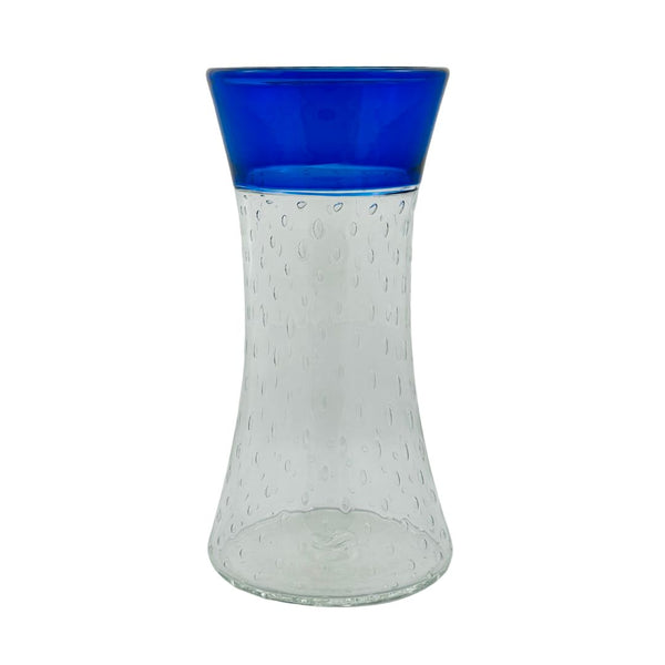 Wide Mouth Pineapple Vase - Cobalt