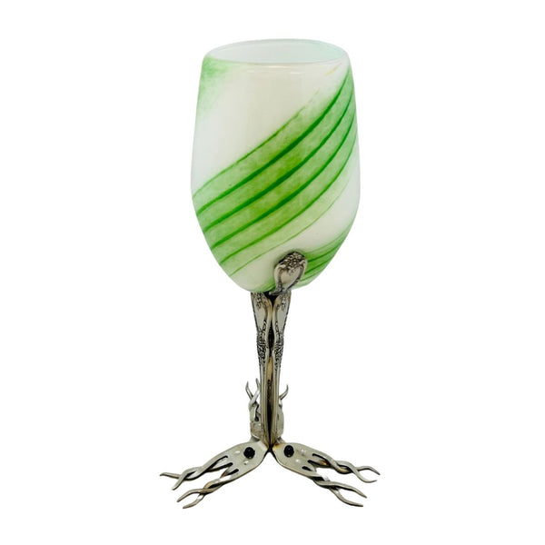 Reindeer Goblet - Green & White