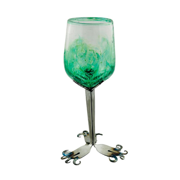 Green Bottom Goblet