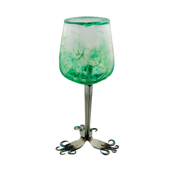 Green Bottom Goblet