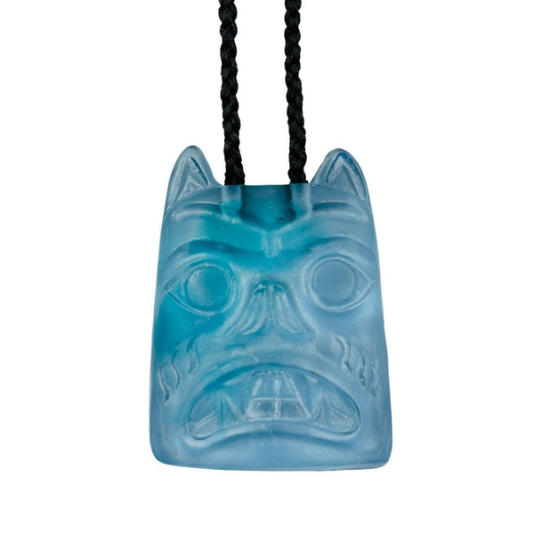 Bear Necklace - Blue/Lavender