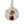 Load image into Gallery viewer, Mini Christmas Ornament - Santa