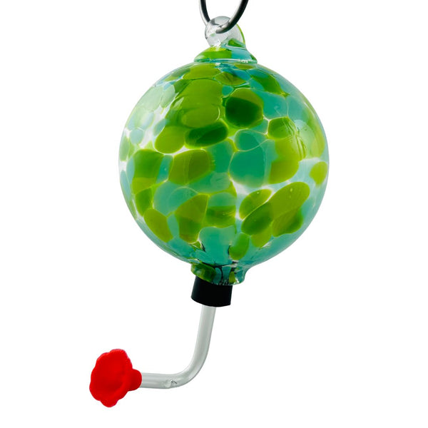 Glass Hummingbird Feeder - Woodland
