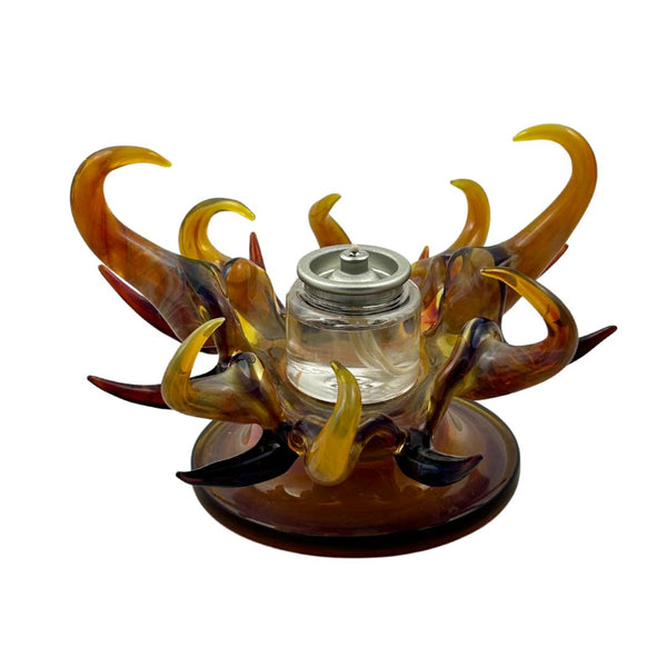 Spiked Candle Holder w/ Oil