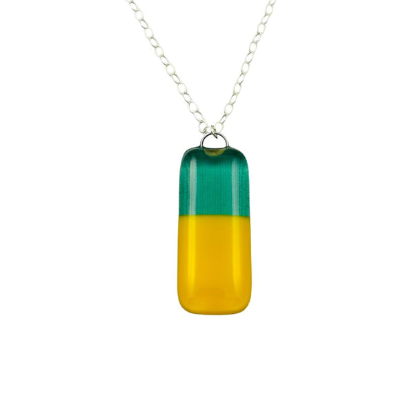 Dipped Single Strand Necklace - Watermelon & Lemon
