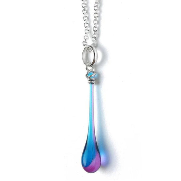 Maressa Glass Teardrop Pendant - Morning Glory