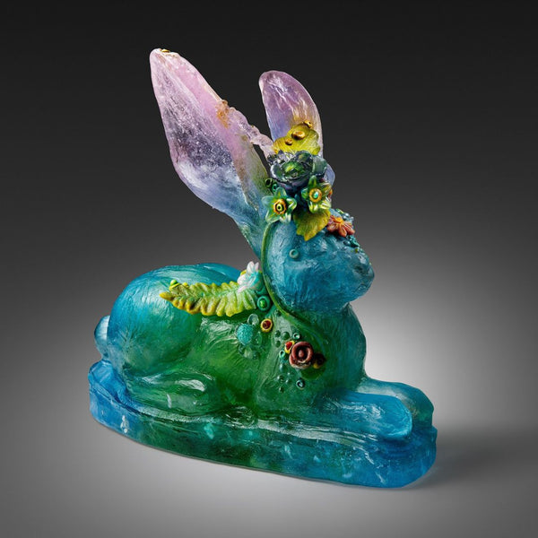 Reclining Pink Eared Hare
