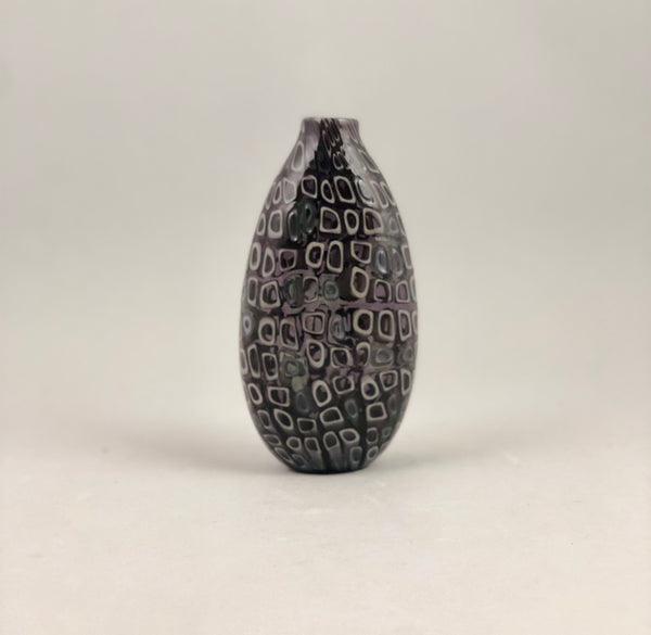 Purple Murrine Vase 8"