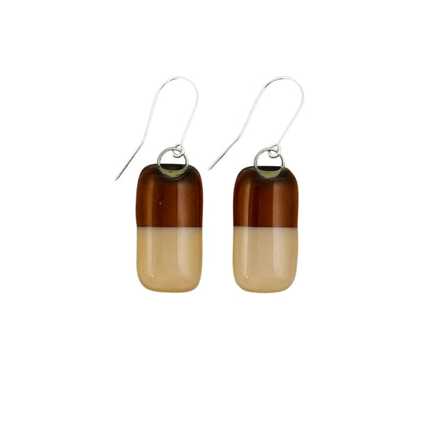 Dipped Earrings - Orange & Peach