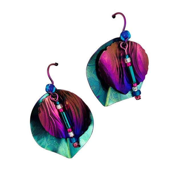 Large Niobium Earrings $85