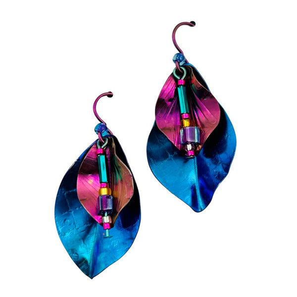 Large Niobium Earrings $85