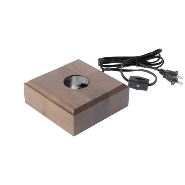 Brown Square Lighted Display Base