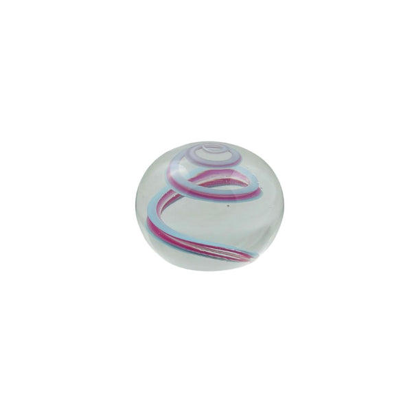 Small Pride Paperweight - Trans Swirl