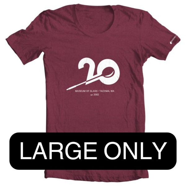 Ladies Fit Museum of Glass 20th Anniversary T-Shirt