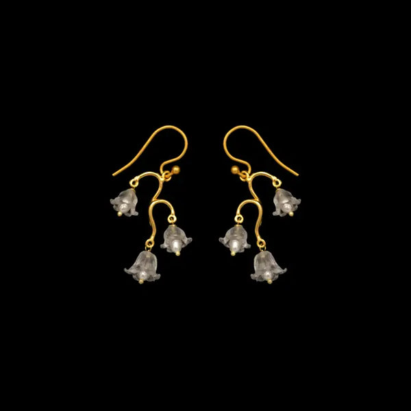 Lily of the Valley Dainty Wire Earrings