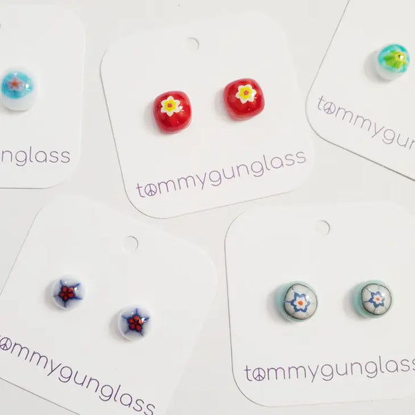 Stud Earrings - Spring Flowers