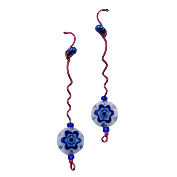 Millefiori Earrings - Fragrant Freesia