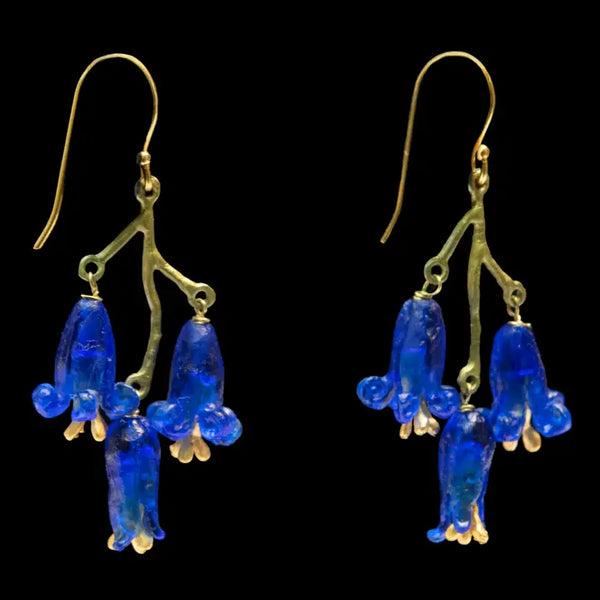 English Bluebells Wire Earrings