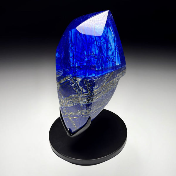 Lapis Vitrolith w/ Custom Stand