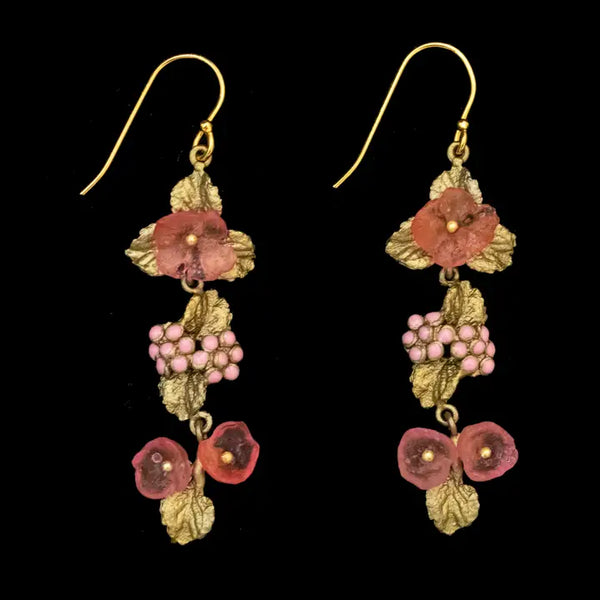 Lantana Dangle Wire Earrings
