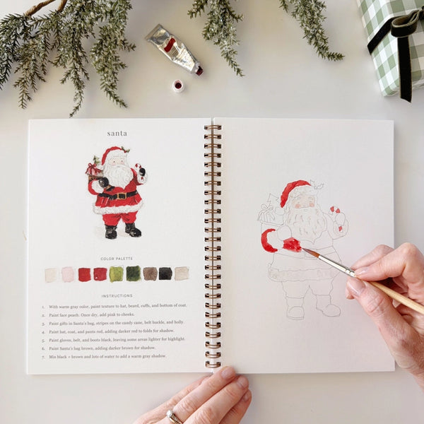Watercolor Workbook - Classic Christmas