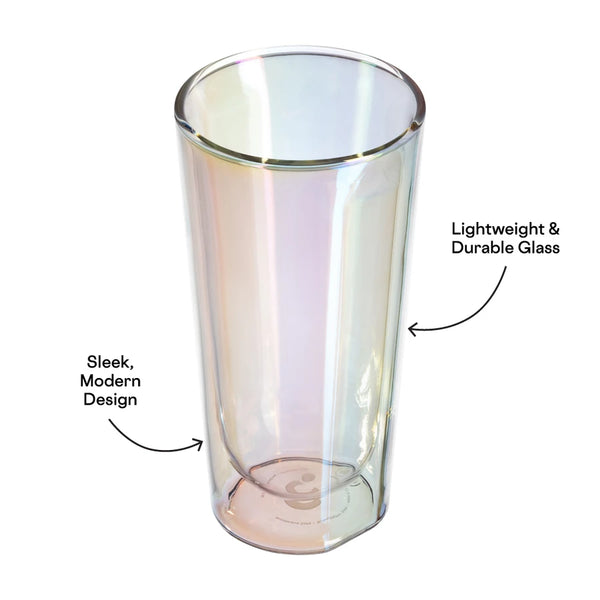 Double Pack Pint Glass - Prism