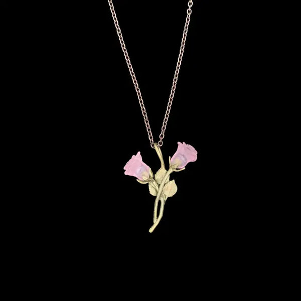 Blushing Rose Dainty 16" Adj. Pendant