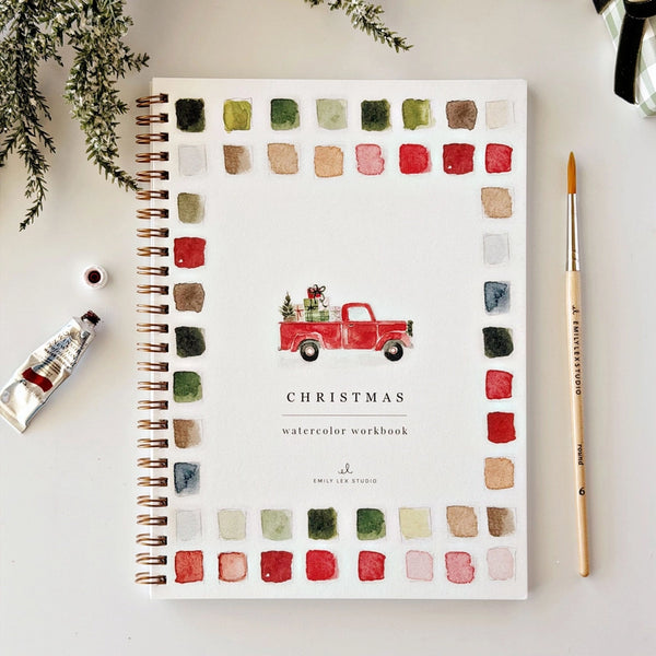 Watercolor Workbook - Classic Christmas
