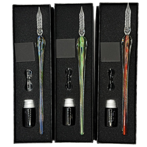 Glass Pen & Ink Set - Meteor Shower