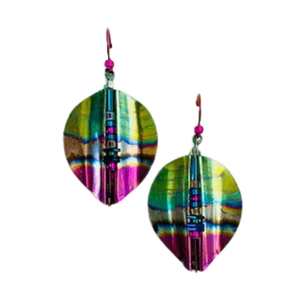 Niobium Earrings - Electric Watermelon