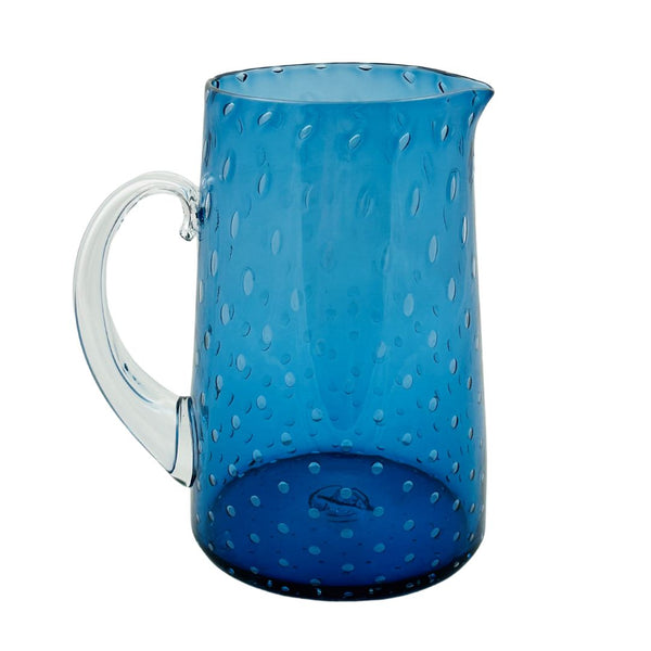 Wide Pineapple Pitcher - Azure Blue