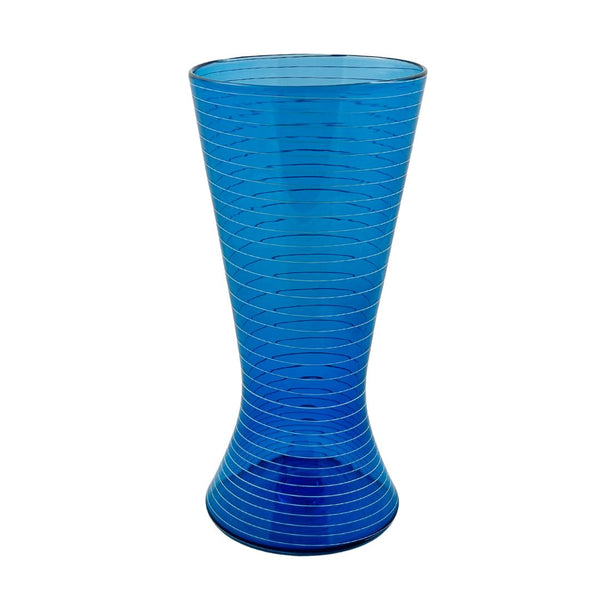 Spiral Vase - Azure Blue