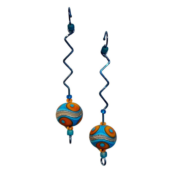 Bead Niobium Earrings - Out of This World