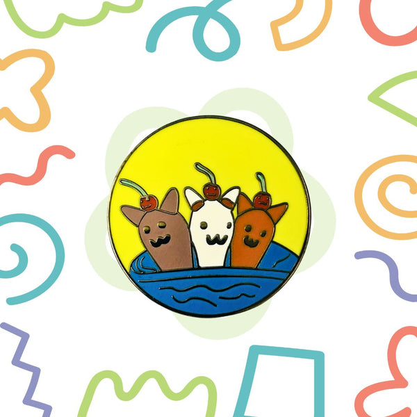 Limited Edition Enamel Pin: Cat Sunday!