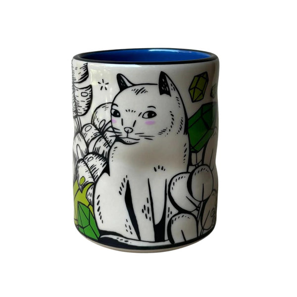 Cat With Houseplants Lucky Cup