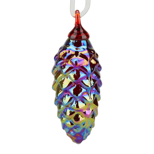 Pinecone Ornament - Cranberry Luster