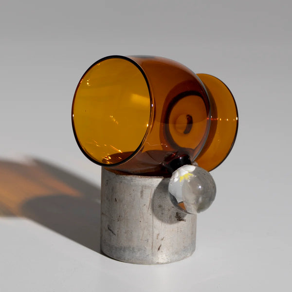 Amber Espresso Cup w/ Flower Knob