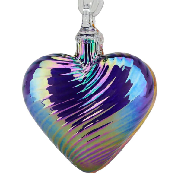 February Heart Ornament: Amethyst