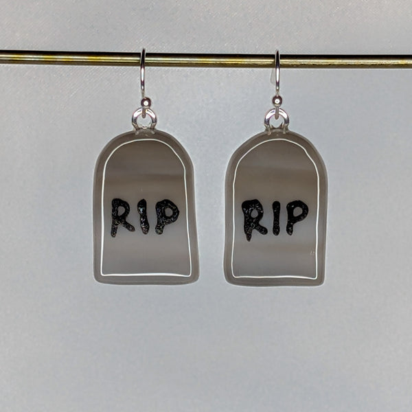 Gravestone Earrings - RIP