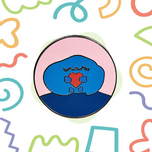 XL Limited Edition Enamel Pin: Happy Melting Ice