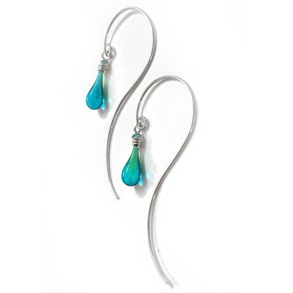 Hanging Vine Glass Earrings - High Tide