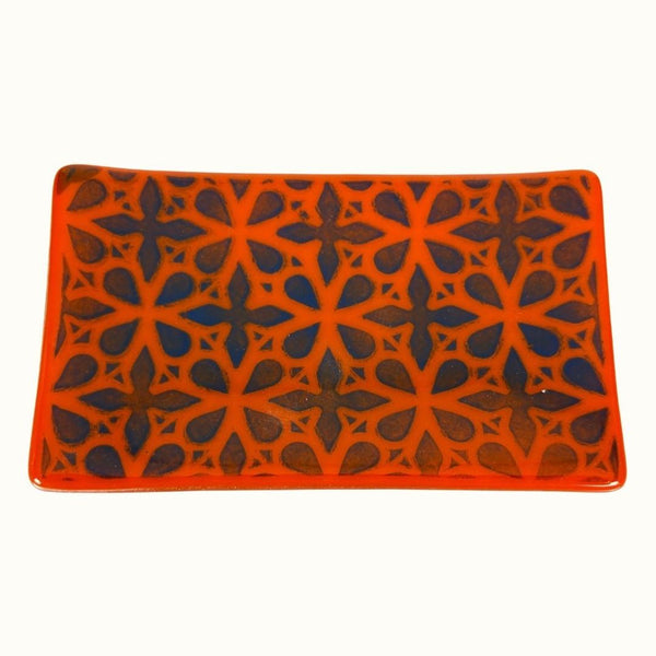 Small Tray - Orange Shurikens