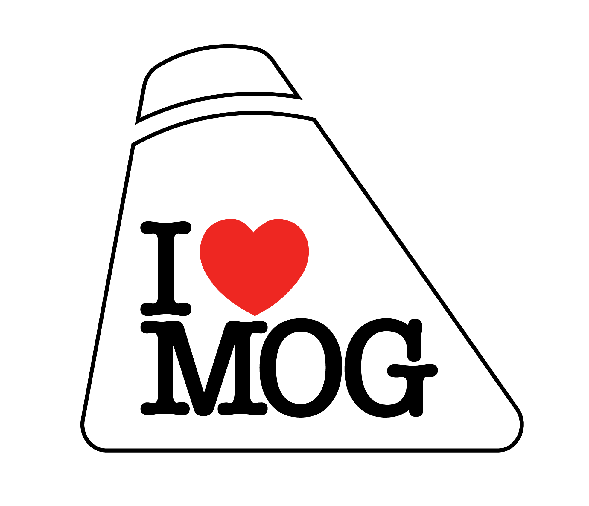 I ❤️ MOG Sticker – Museum of Glass