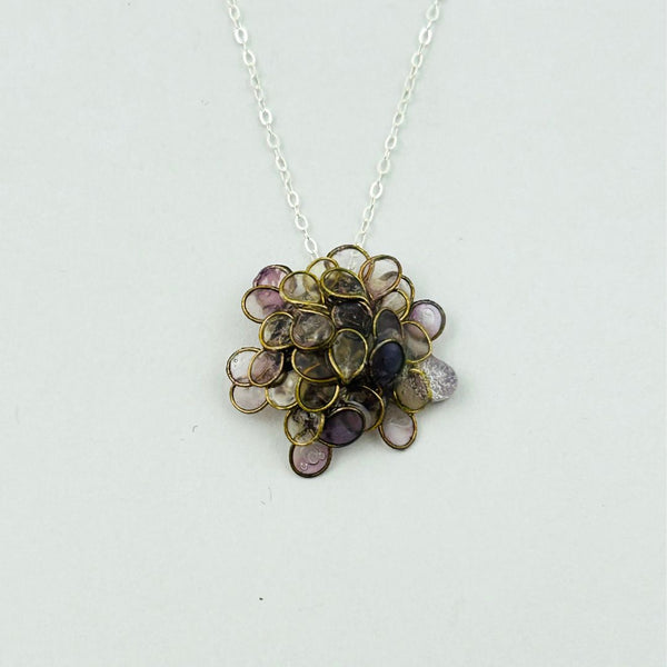 Hydrangea Necklace - Lavender
