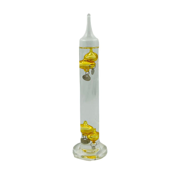 7" Classic Gold Galileo Thermometer Museum of Glass