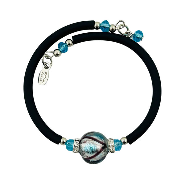 Glass Bead Rubber Bracelet - Intuition