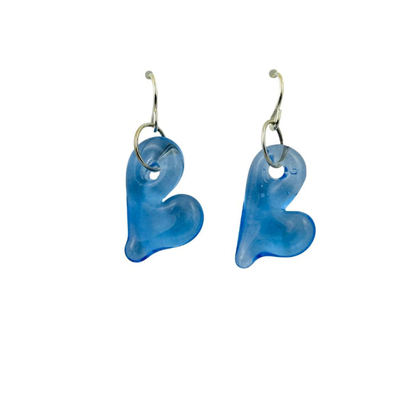 Hole in My Heart Earrings - Blue